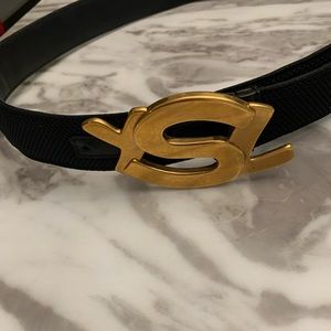 YSL Monogram Men’s Belt
